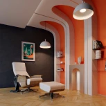 Светодиодный подвесной светильник SP-ALUME-D500xH1500-20W MIX (WH,120 deg, 230V) (Arlight, Металл) 053810 (на проводе, IP33)