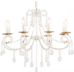 Подвесная люстра с хрусталем Ambrella Classic TR4917 (220V, подвески, на цепи, подсвечник, свеча)