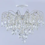 Потолочная люстра хрустальная на штанге Reluce 04055-0.3-06 WH+GOLD PN (220V)