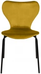 Стул Seven горчичный велюр с чёрными ножками Bradex Home RF 0252
