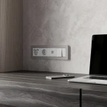 Рамка на 4 поста (дымчатый/белый, soft-touch) Werkel W0043067 (a067264)