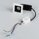 Встраиваемый точечный светильник под гипсокартон MS-RIALTO-TRIMLESS-S40x40-9W Warm3000 (BK, 36deg, 230V) (Arlight, IP20 Металл) 048321 (LED)