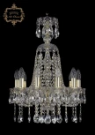 Подвесная люстра Art Classic 11.12 11.12.10.141.XL-62.Gd.Sp (220V, хрусталь, на цепи, подсвечник, свеча)