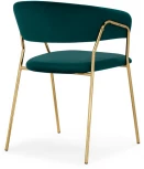 Стул Woodville на металлокаркасе Kamelia 1 green / gold 15472