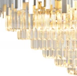 Подвесная люстра каскадная Natali Kovaltseva Vertigo 81440/12C SILVER (220V, на тросе)