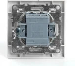 Переключатель двухклавишный (белый) Stekker Эрна 39919