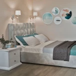 Бра Eurosvet Madera 10127/1 хром (220V, подвески, выключатель)