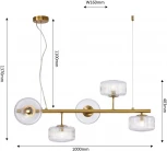 Подвесной светильник Favourite Malinconia 4051-5P