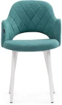 Стул Гутрид ромбы спереди бирюзовый / белый 504186 Woodville