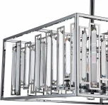 Люстра потолочная на штанге Valzer V000064 (12001/5R Chrome)