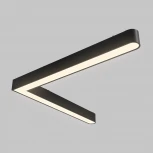 Трековый светильник светодиодный магнитный угловой рассеянного света 48В, 20Вт Imex Ut25 IL.0007.1600-20-BK