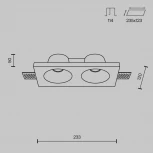 Встраиваемый светильник Maytoni Gyps Modern DL002-DW-02-W