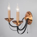 Бра Eurosvet Lazzaro 60098/2 черный (220V, выключатель, свеча)