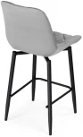 Барный стул Баодин К Б/К крутящийся светло-серый / черный 517143 Notta