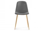 Стул Woodville на металлокаркасе Dabl dark gray / gold 15324