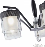 Потолочная люстра на штанге Arte Milano Napoli-2646 332646/5 CR+BK (220V, подвески)