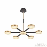 Потолочная люстра на штанге Arte Milano 272079/6 BK/GD (LED, 220V, круглые)