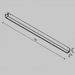 Трековый светильник Maytoni Elasity Basis TR161-1-25W3K-B (LED, 48V)