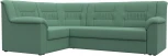 Диван угловой Карелия левый угол (Зеленый/Рогожка) Лига Диванов арт.123441L