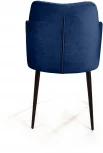 Стул с подлокотниками Hunt ромб, бархат синий 29 / чёрный конус Top Concept 75394