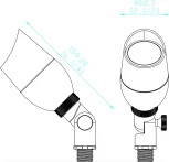 Грунтовый светодиодный светильник LD-Lighting LD-C LD-C005 (220V, IP65)