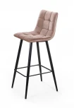 Стул барный UNO, бархат бежевый 5/ чёрный конус Top Concept UNO 78449