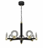 Подвесная люстра Simple Story 1086 1086-LED28PL (220V, хрусталь, на цепи, кольцо)