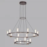 Подвесная люстра Odeon Light Defance 7143/110L черный gun powder/акрил/металл IP20 LED 93W 5960Лм 3000K 220V