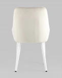 Стул Stool Group Диана велюр кремовый ножки белые УТ000031292