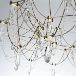 Подвесная люстра светодиодная хрустальная с пультом с регулировкой цветовой температуры Modelux MODELUX ML.5603.1000P BS