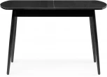 Стеклянный стол Woodville Бейкер черный 551082