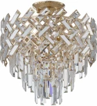 Потолочная люстра хрустальная на штанге Arte Milano Sorrento-8019 378019/6/50/390 GD (220V)