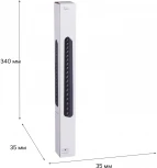 Трековый светильник магнитный светодиодный Reluce 13002-9.3-001UR magnetic LED16W BK (48V)