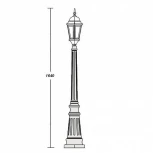 Наземный фонарь Oasis Light 91411L Bl