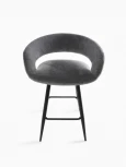 Стул барный МАМАДОМА Барни Р 700, Черный/Antracite Lux b28