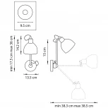 Бра на гибкой ножке Lightstar Loft 865606 (220V)