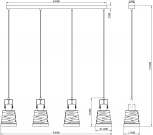 Подвесной светильник Moderli Ekaterina V3021-4P (220V, на проводе)