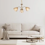 Подвесная люстра Escada Freesia 658/3PL Gold (220V, подвески, на цепи)