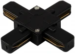 Соединитель «X» для однофазного шинопровода 220V для монтажа на поверхность Imex TR-X BK