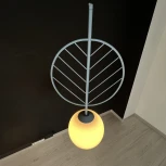 Подвесной светильник Leaf B Голубой ImperiumLoft Leaf01 (178146-26) (220V, на проводе, шар)