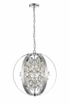 Подвесная люстра Simple Story 1021 1021-5PL (220V, хрусталь, на цепи, шар)