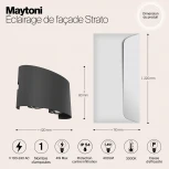 Архитектурная подсветка Maytoni Strato O417WL-L4GR3K