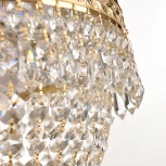 Потолочная люстра на штанге Bohemia 1901 19011/55IV/LED-DIM G (регулировка яркости, 220V, хрусталь, пульт управления, круглые)