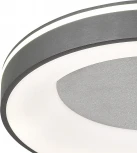 Потолочный светодиодный светильник круглый Escada Lemma 627/A LED 68Вт, металл/акрил, серебро/белый (регулировка яркости, 220V, пульт управления, круглые)