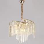 Подвесная люстра хрустальная Reluce 98068-0.4-500 FG (220V, на цепи)