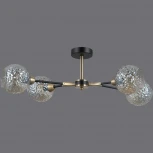 Потолочная люстра на штанге ILLUMICO IL0253-4CSQ-79 BK AB (220V)