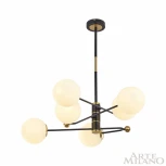 Потолочная люстра на штанге Arte Milano 272708/6 BK/GD (220V, шарики)