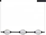 Подвесной светильник ST Luce Peek SL6120.403.03 Черный/Прозрачное кракелированное стекло LED 3*8,5W 3000K (220V, на проводе, шарики)