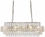 Подвесная люстра Fluorite Majeste FL1059-17P (220V, хрусталь, на цепи)
