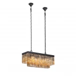 Подвесной светильник Vitaluce V5158-1/10 (220V, хрусталь, на цепи)